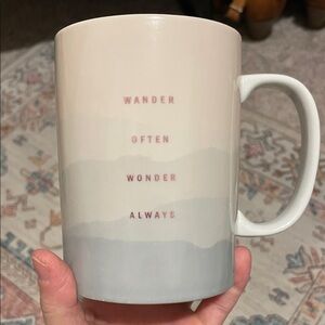 Fringe Studio Cream and Gray Inspirational Mug